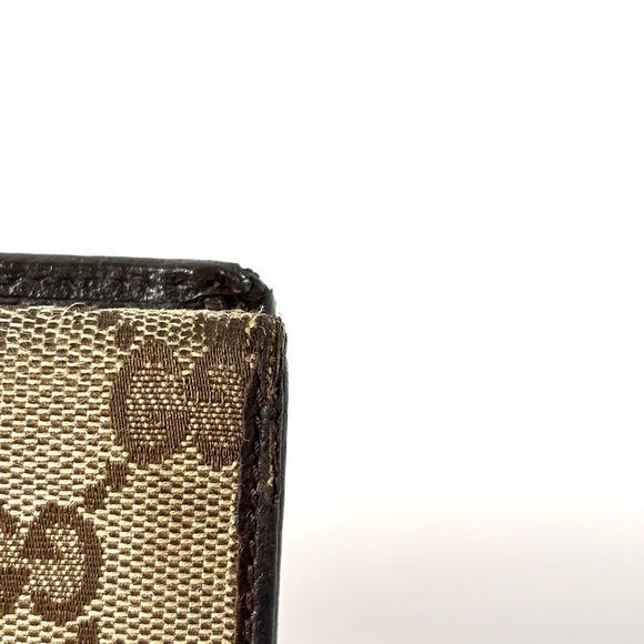Vintage Gucci GG Monogram Clutch – Beige Canvas Logo Pouch - Picture 3 of 11